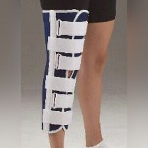 Adjustable Knee Immobilizer Brace - Navy and White excellent condition 10/10